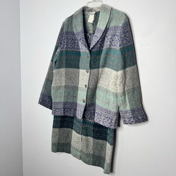 Vintage Portraits Northern isles set of blazer and skirt size small - Picture 2 of 6